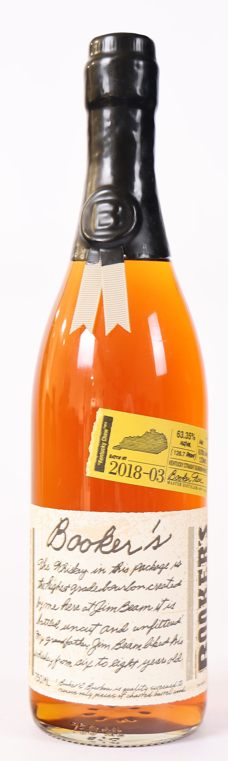 Booker's Barrel Proof Bourbon Kentucky Chew 2018-03 750ml